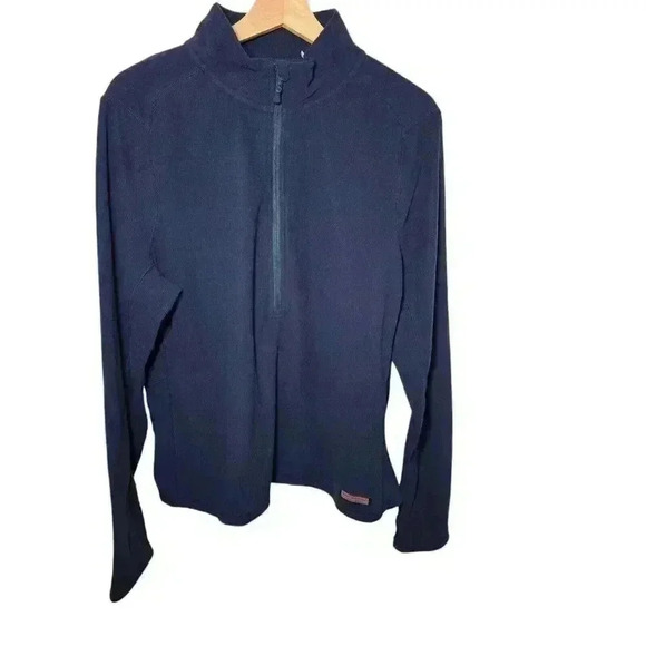 New Vineyard Vines Qtr Zip Jacket Womens XL Deep Bay 6O6000-976 - Picture 1 of 8